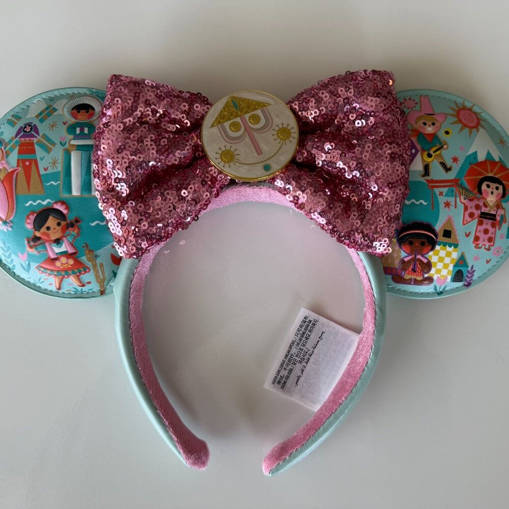 Minnie Mouse It's a Small World Ear Headband for Adults